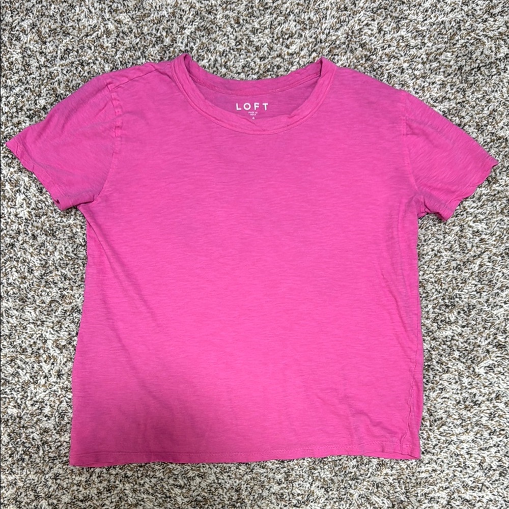 LOFT Vibrant Pink Tee